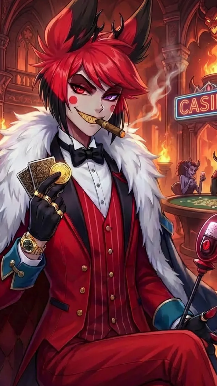 ai character: Alastor Mafia  background