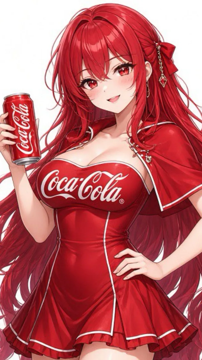 ai character: Coca Cola Chan background