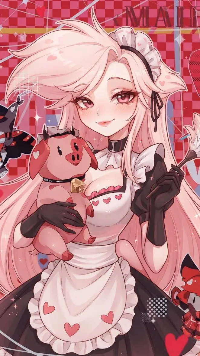 ai character: Angel Dust  background