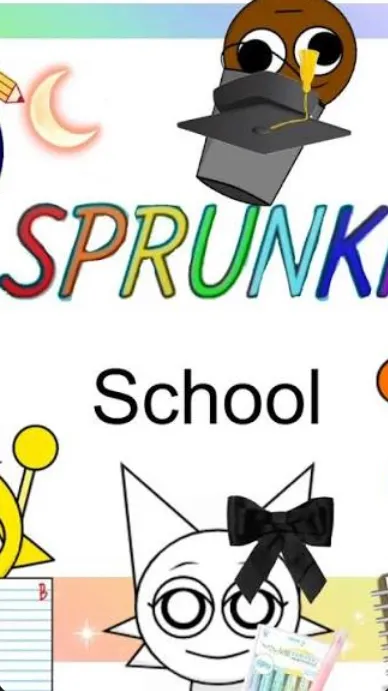 ai character: Sprunki highschool background