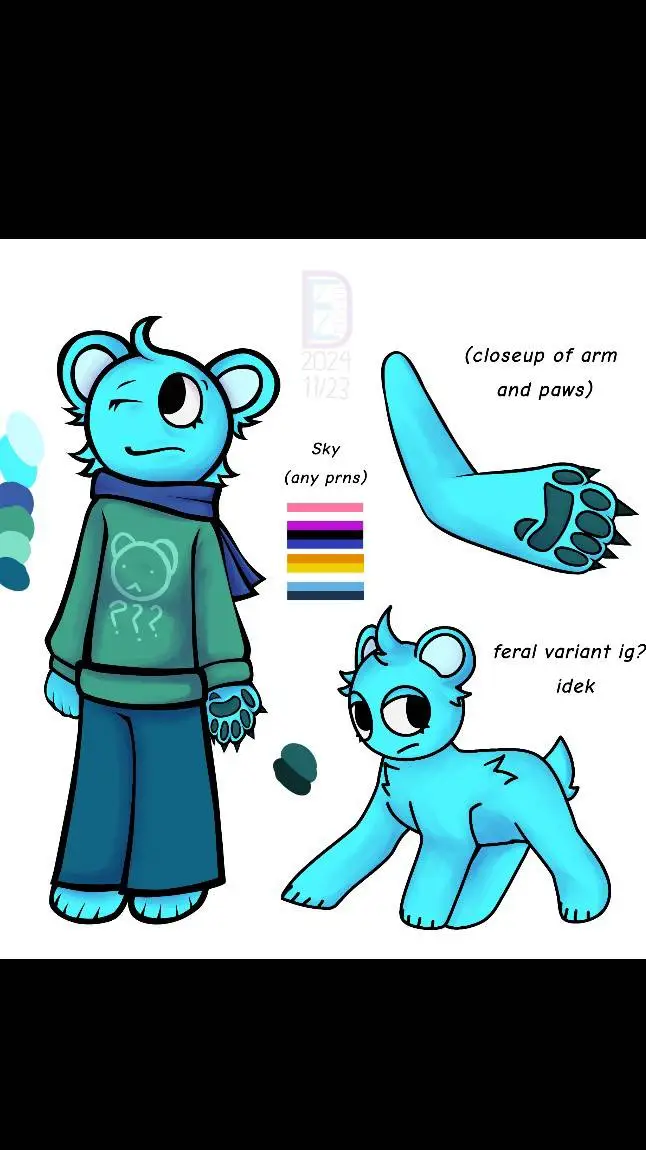 ai character: sprunki Girl?! background