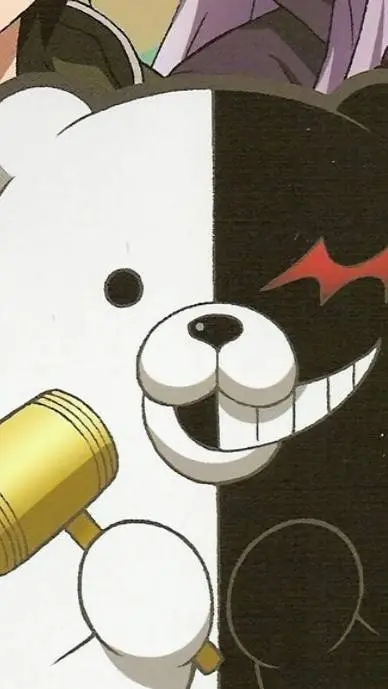 ai character: monokumas n' Junko background