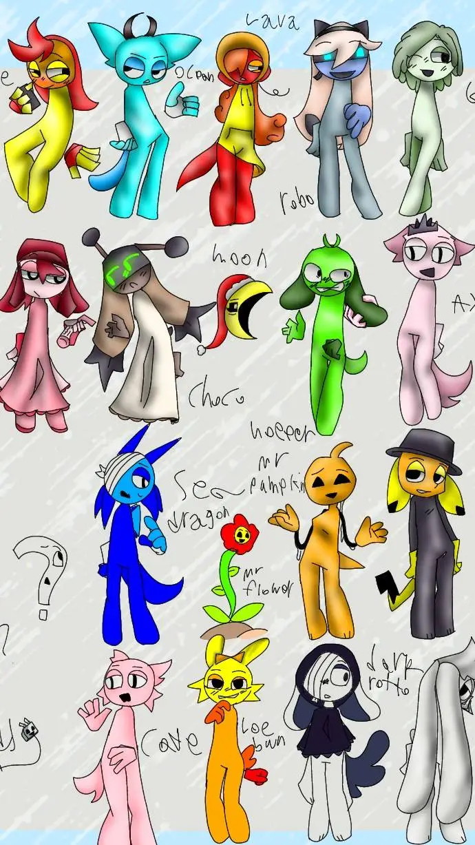 ai character: Sprunki hates(ocs) background
