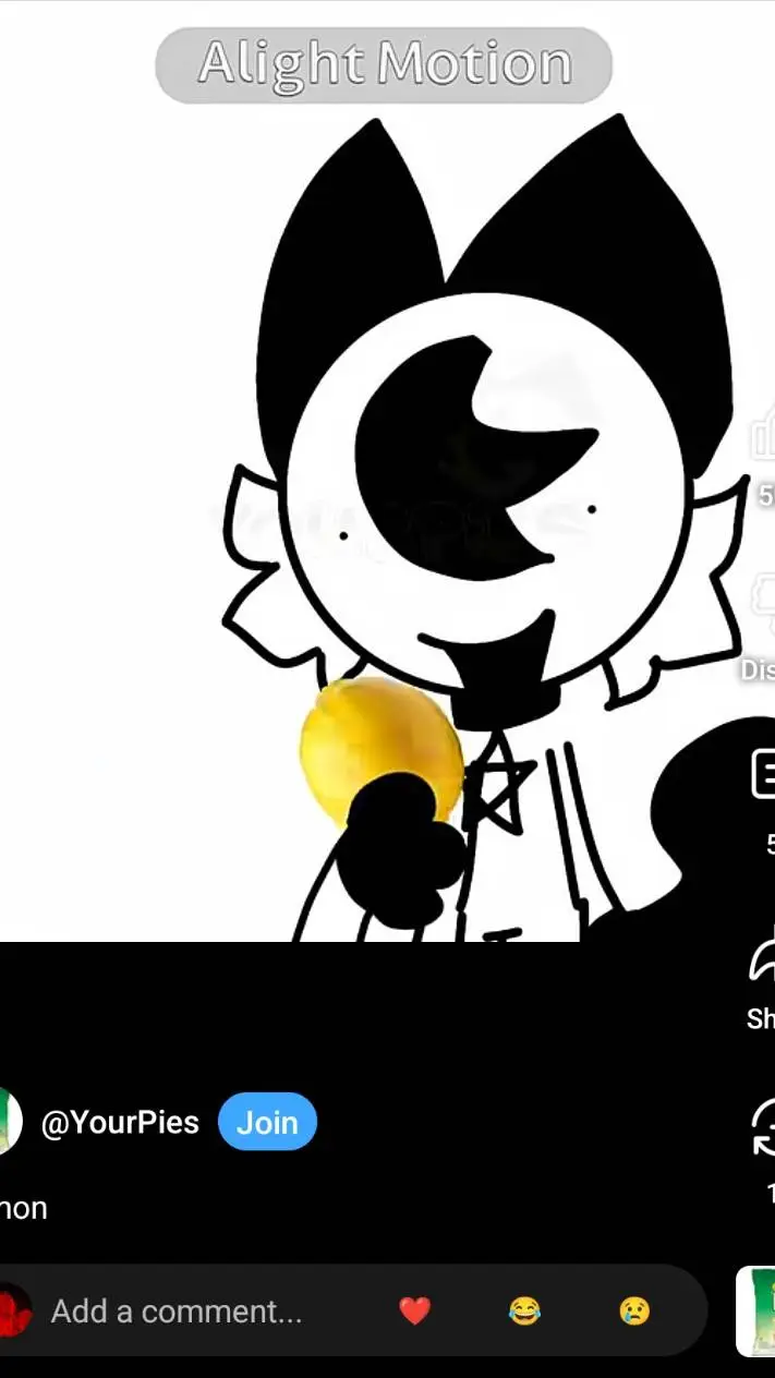 ai character: yoru pies🍋🖤⚪ background