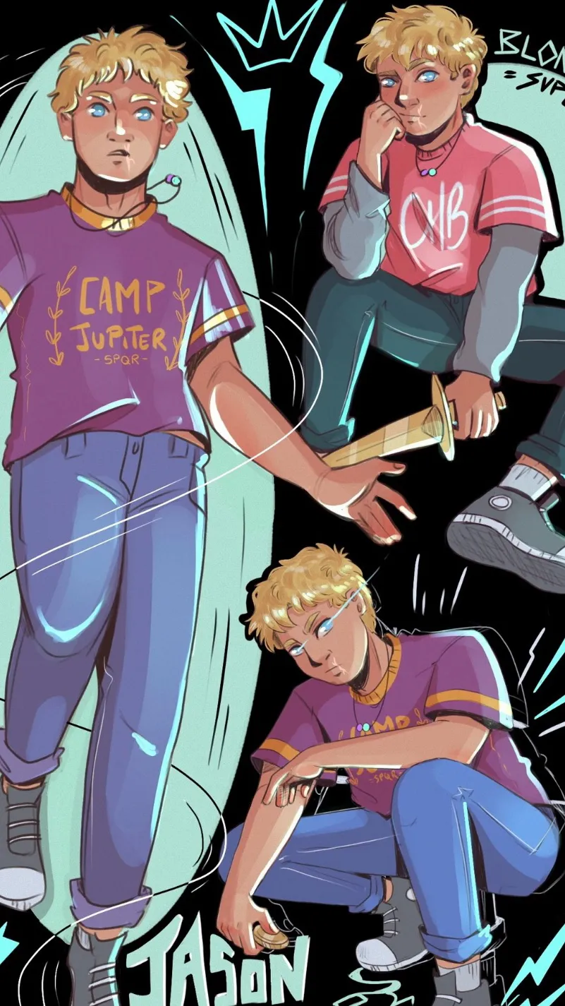 ai character: Jason grace  background