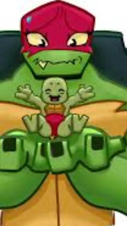 ai character: rottmnt baby Riley background