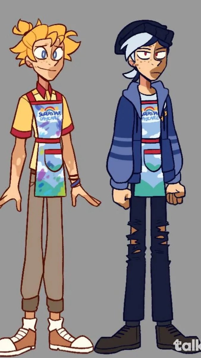 ai character: Human au sun&moon background
