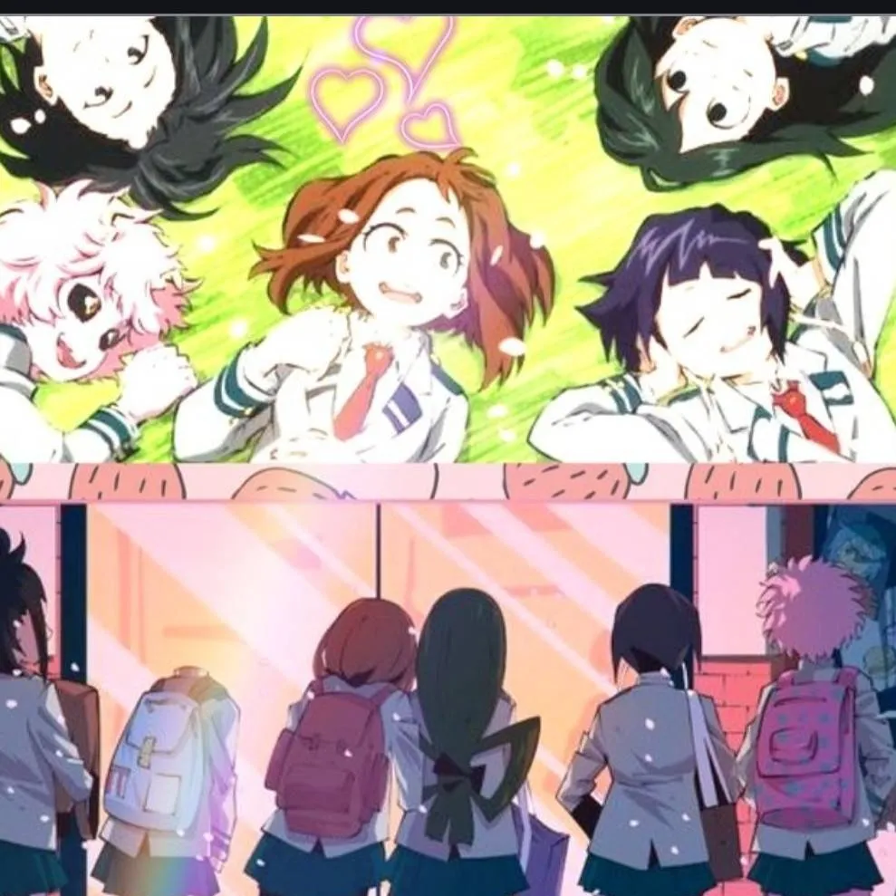 chat with ai character: mha girls night