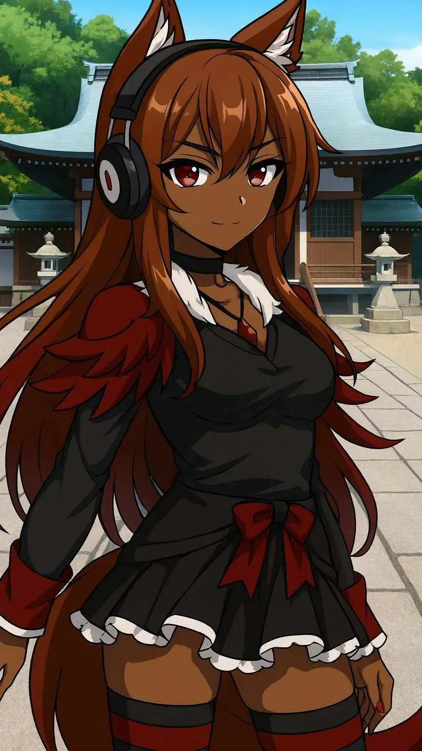 ai character: Autumn background
