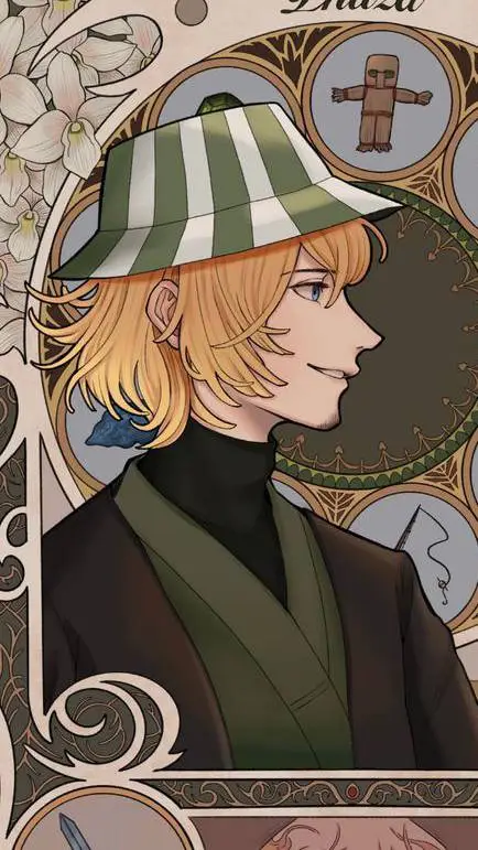 ai character: philza minecraft  background