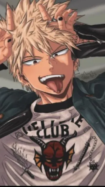 ai character: Katsuki Bakugo  background