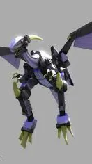 ai character: Tobot raptor  background