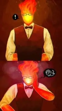 ai character: ☆🔥Grillby🔥☆ background