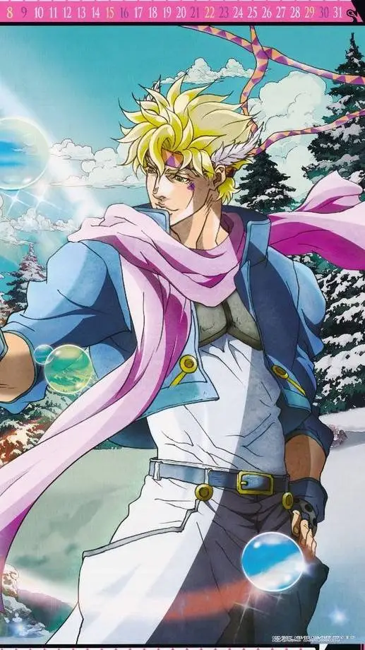 ai character: Caesar zeppeli  background