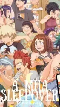 ai character: MHA SLEEPOVER background