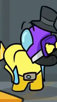 ai character: AmongUs background