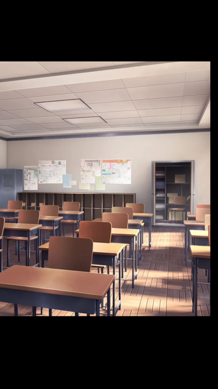 ai character: DDLC x My School background