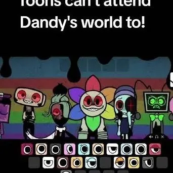 chat with ai character: ~{Dandy's world}~