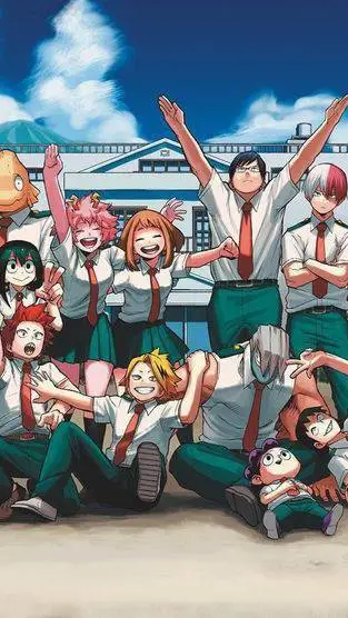 ai character: MHA alone n forest background
