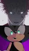 ai character: Dark sonic vs gojo background