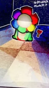 ai character: Caught in 4K background