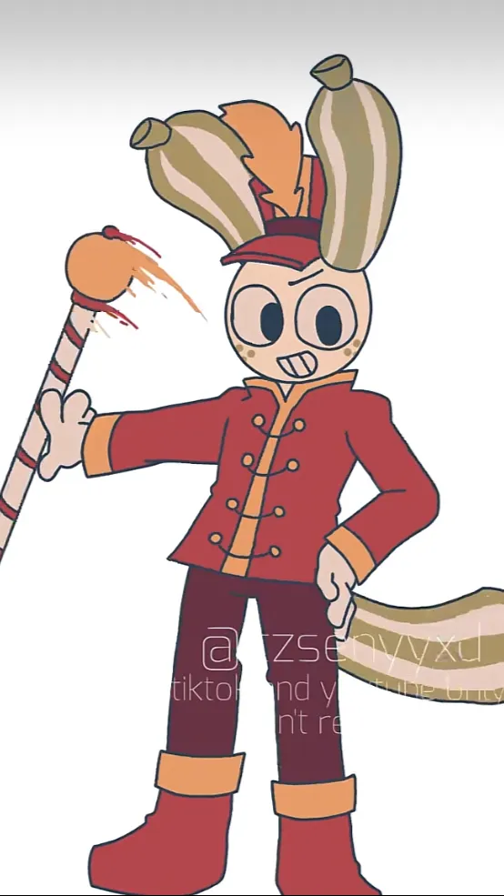 ai character: Marchingband Looey background