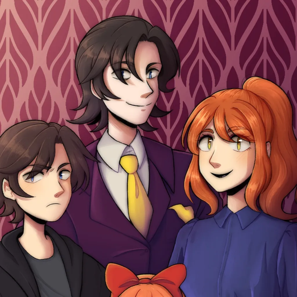 chat with ai character: Aftons in a room