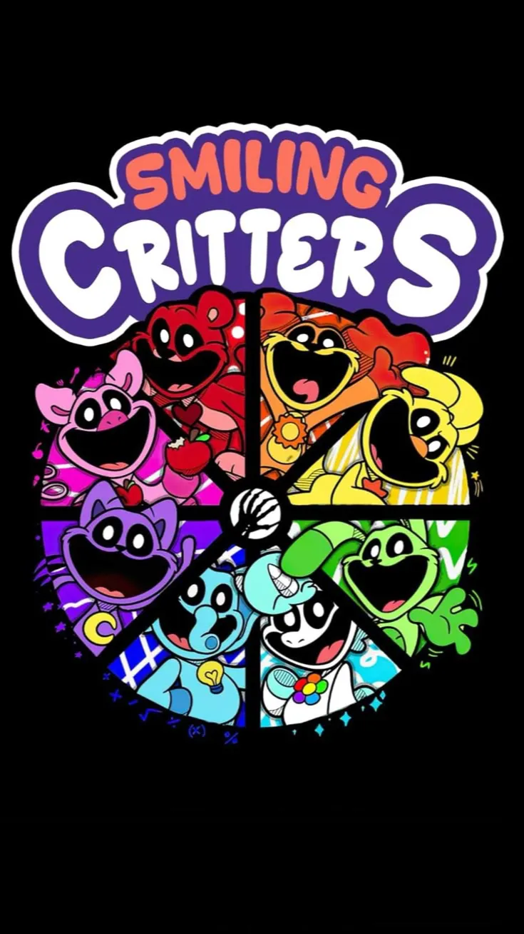 ai character: Smiling Critters background