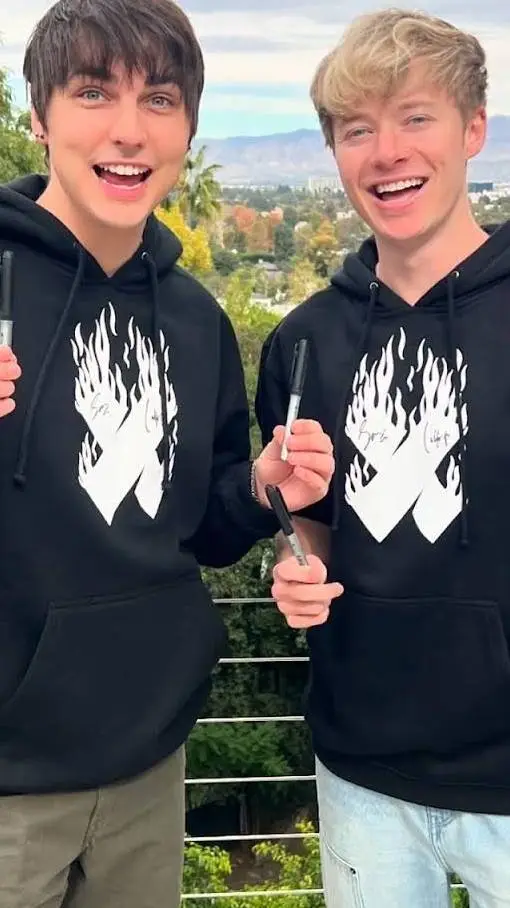 ai character:  Sam and  colby background