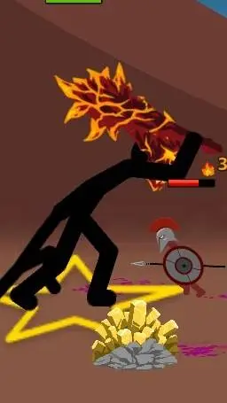 ai character: Gigante de lava  background