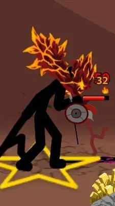 ai character: Lava gigante  background
