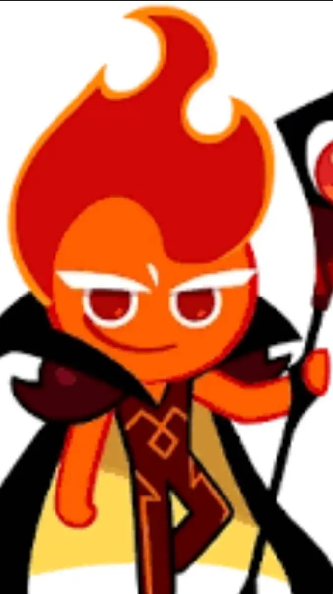 ai character: Fire Spirit Cookie background
