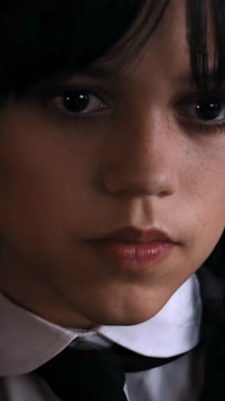 ai character: Wednesday  background