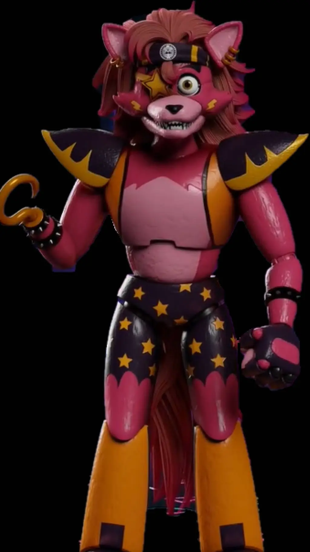 ai character: Glamrock Foxy background