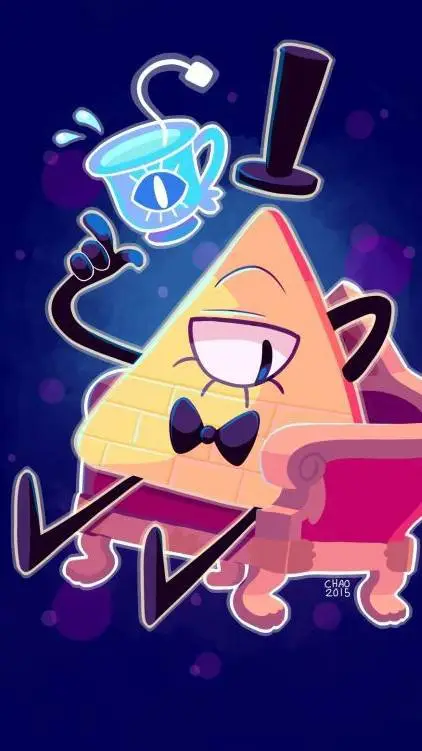 ai character: Bill cipher  background