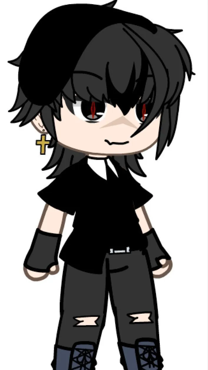 ai character: 🖤Kims⚫️ background