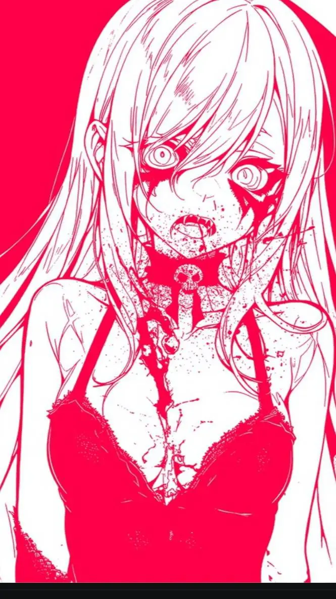 ai character: zombie girl  background