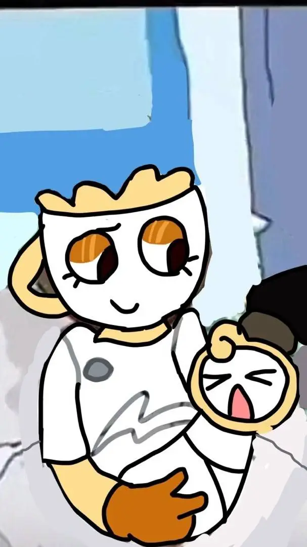 ai character: baby glitsen background