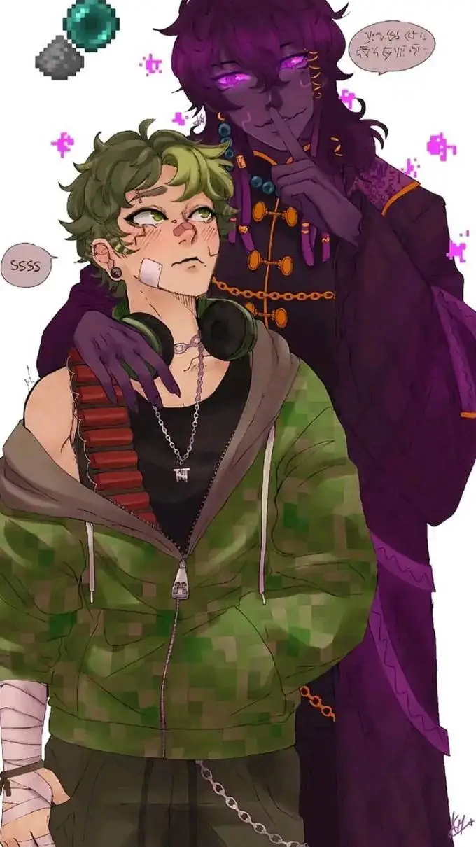 ai character: Enderman & Creeper background