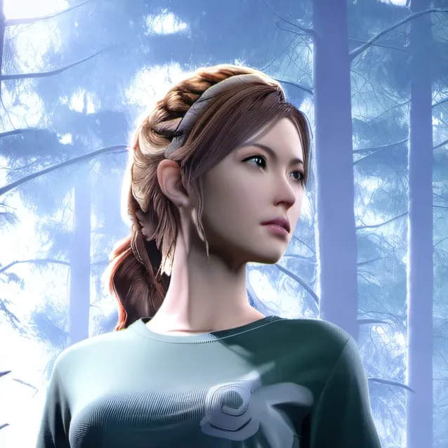 chat with ai character: woman in woods