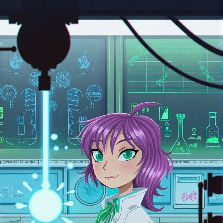 chat with ai character: scientist cloth