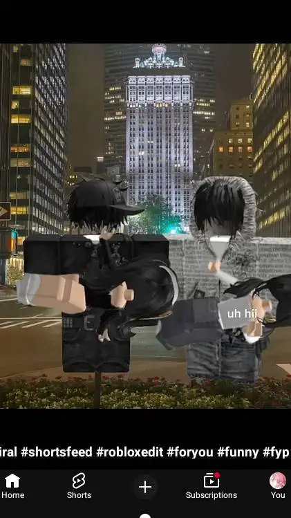 ai character: two hot Roblox boy background