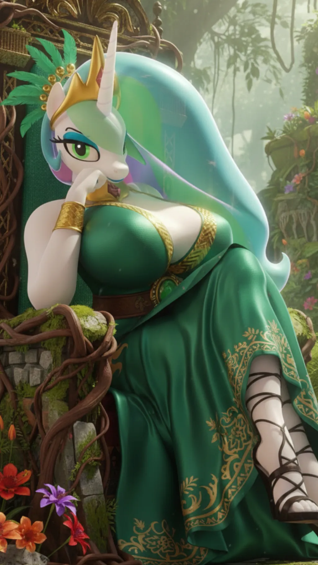 ai character: Celestia background