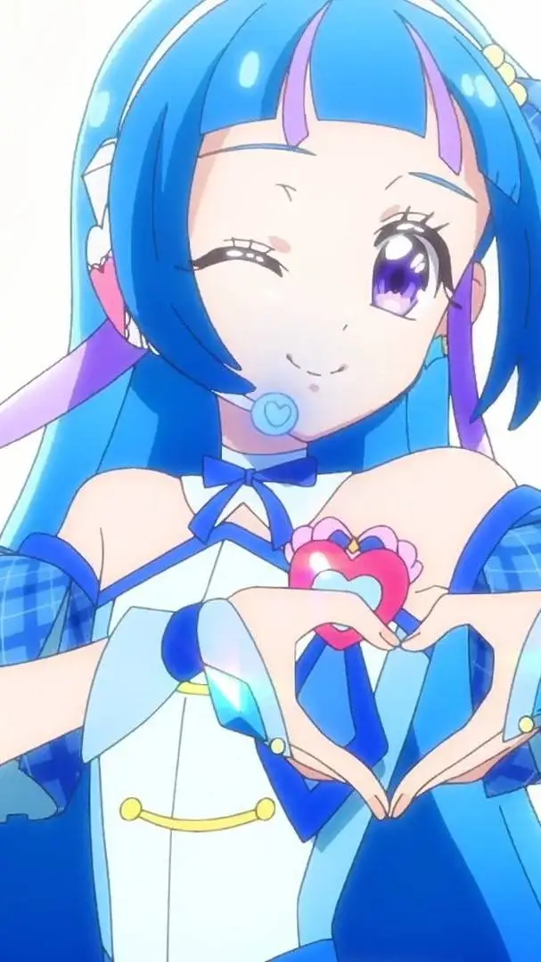 ai character: AokazeNanaCureWink background