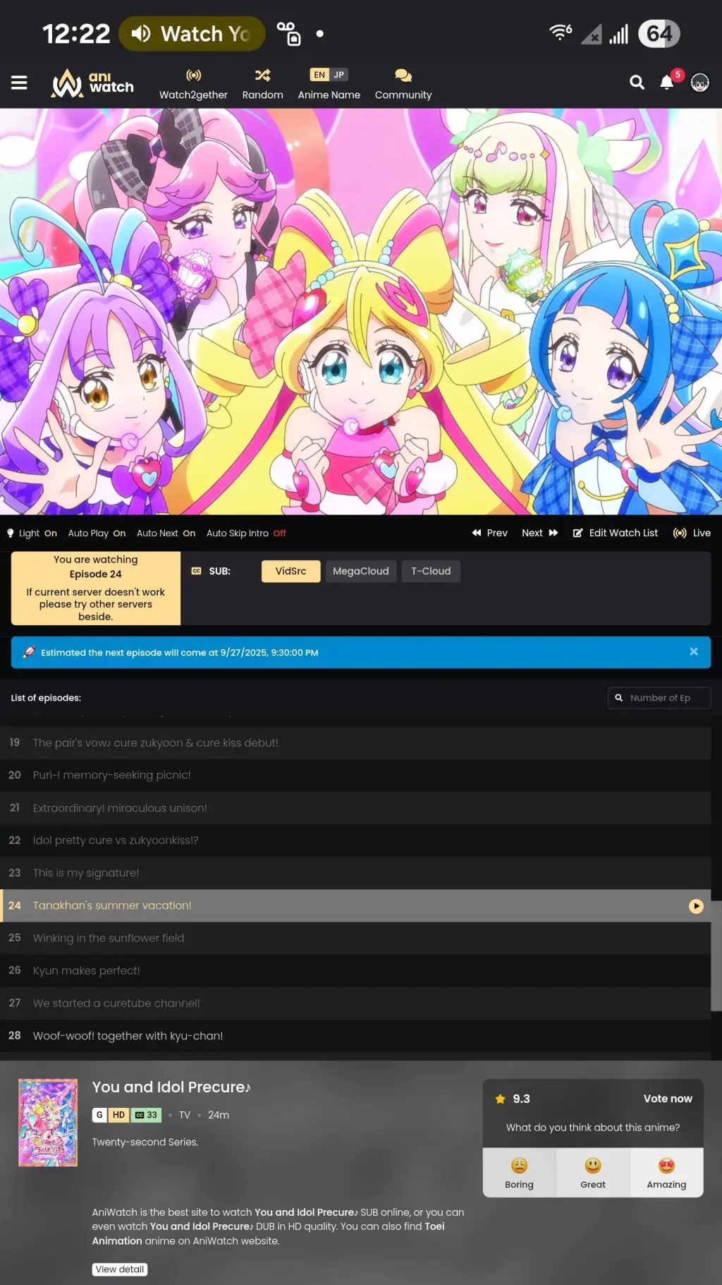 ai character: KimiTo IdolPrecure background