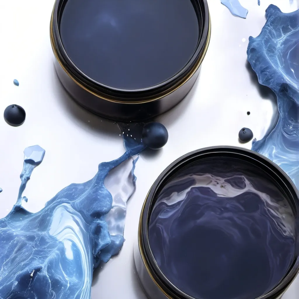 chat with ai character: black and blue goo