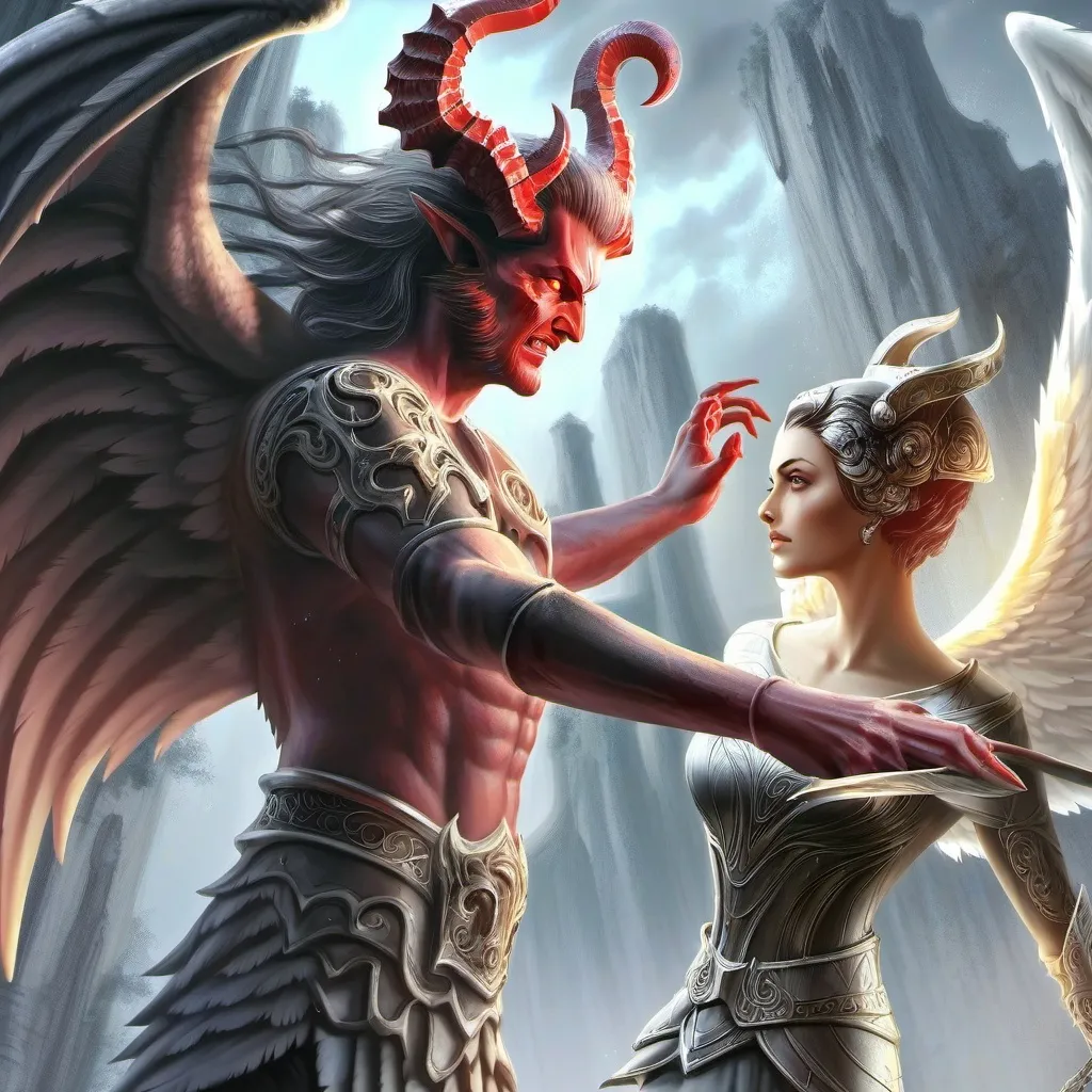 chat with ai character: guide angel&devil