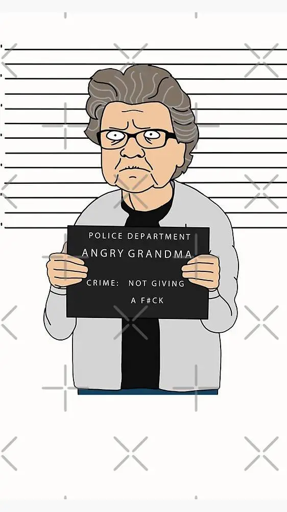 ai character: angry grandma background