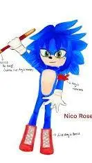 ai character: Nico Rose w background
