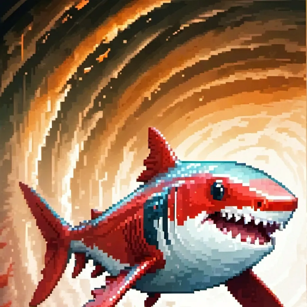 chat with ai character: Ruby the red shark